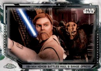 2021 Topps Chrome Star Wars Legacy #107 Obi-Wan Kenobi Battles Maul & Savage Opress Front