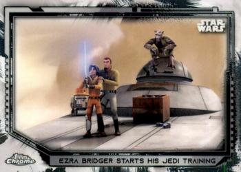 2021 Topps Chrome Star Wars Legacy #116 Ezra Bridger Starts His Jedi Training Front