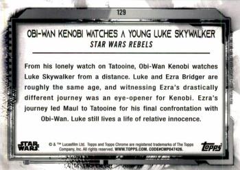 2021 Topps Chrome Star Wars Legacy #129 Obi-Wan Kenobi Watches A Young Luke Skywalker Back
