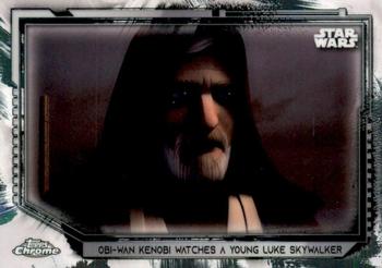 2021 Topps Chrome Star Wars Legacy #129 Obi-Wan Kenobi Watches A Young Luke Skywalker Front