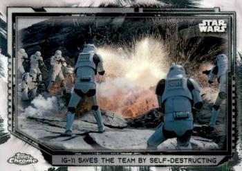 2021 Topps Chrome Star Wars Legacy #164 Ig-11 Saves The Team By Self-Destructing Front