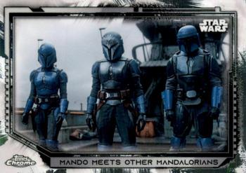 2021 Topps Chrome Star Wars Legacy #177 Mando Meets Other Mandalorians Front