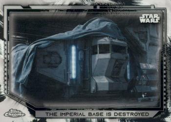 2021 Topps Chrome Star Wars Legacy #180 The Imperial Base Is Destroyed Front