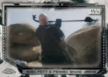 2021 Topps Chrome Star Wars Legacy #187 Boba Fett & Fennec Shand Arrive Front