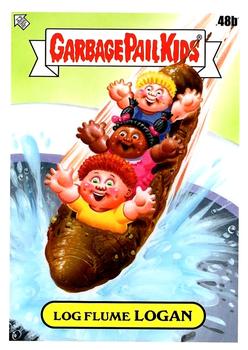 2021 Topps Garbage Pail Kids Go on Vacation #48b Log Flume Logan Front