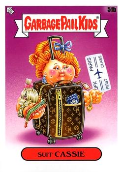 2021 Topps Garbage Pail Kids Go on Vacation #51b Suit Cassie Front