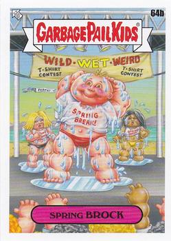 2021 Topps Garbage Pail Kids Go on Vacation #64b Spring Brock Front