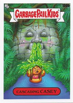 2021 Topps Garbage Pail Kids Go on Vacation #100b Cascading Casey Front