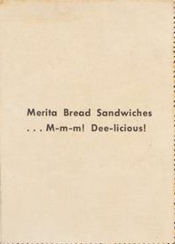 1954 Merita Bread The Lone Ranger Dell Comics #NNO Lone Ranger Dell Comic Cover issue #55 Back