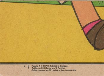 1972 O-Pee-Chee Bazooka Joe and his Gang #7 Comic 7 Back