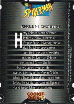 1994 Cookie Crisp Spider-Man #112 Green Goblin Back