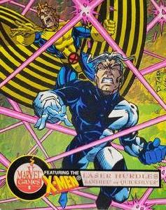 1996 Nerds X-Men Series 2 #5 Banshee vs. Quicksilver Front