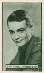 1933 Turf Personality Series Film Stars #3 Lew Ayres Front