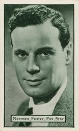 1933 Turf Personality Series Film Stars #5 Norman Foster Front