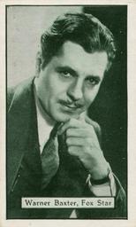 1933 Turf Personality Series Film Stars #6 Warner Baxter Front
