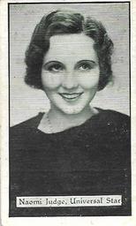 1933 Turf Personality Series Film Stars #23 Naomi Judge Front