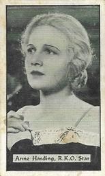 1933 Turf Personality Series Film Stars #24 Anne Harding Front