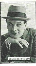 1933 Turf Personality Series Film Stars #25 El Brendel Front