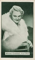 1933 Turf Personality Series Film Stars #30 Minna Gombell Front