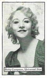 1933 Turf Personality Series Film Stars #35 Betty Compson Front