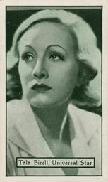 1933 Turf Personality Series Film Stars #39 Tala Birell Front
