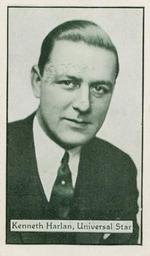 1933 Turf Personality Series Film Stars #40 Kenneth Harlan Front