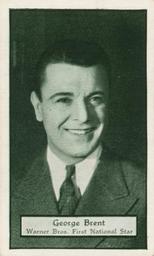 1933 Turf Personality Series Film Stars #54 George Brent Front