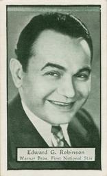 1933 Turf Personality Series Film Stars #59 Edward G. Robinson Front