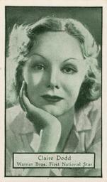 1933 Turf Personality Series Film Stars #63 Claire Dodd Front