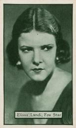 1933 Turf Personality Series Film Stars #69 Elissa Landi Front