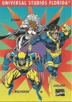 1994 Universal Studios Florida Marvel Superheroes #NNO Cyclops, Storm & Wolverine Front