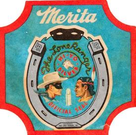1940 Merita Bread The Lone Ranger Bread End Labels #NNO The Lone Ranger Official Seal Front