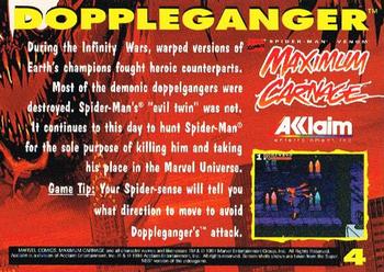 1994 Acclaim Spider-Man Maximum Carnage #4 Doppleganger Back