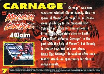 1994 Acclaim Spider-Man Maximum Carnage #7 Carnage Back