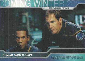 2003 Rittenhouse Star Trek Enterprise Season 2 - Promos #MNCE2003 Travis Mayweather / Jonathan Archer Front