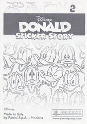 2019 Panini Disney Donald Duck Sticker Story 85 Years #2 Sticker 2 Back