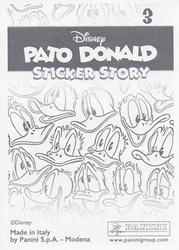 2019 Panini Disney Donald Duck Sticker Story 85 Years #3 Sticker 3 Back
