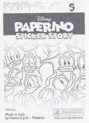 2019 Panini Disney Donald Duck Sticker Story 85 Years #5 Sticker 5 Back