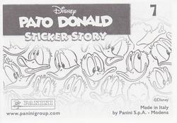 2019 Panini Disney Donald Duck Sticker Story 85 Years #7 Sticker 7 Back