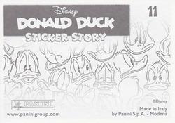 2019 Panini Disney Donald Duck Sticker Story 85 Years #11 Sticker 11 Back