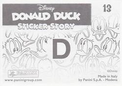 2019 Panini Disney Donald Duck Sticker Story 85 Years #13 Sticker 13 Back