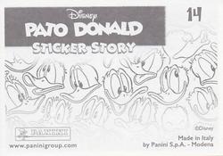 2019 Panini Disney Donald Duck Sticker Story 85 Years #14 Sticker 14 Back