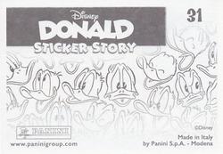 2019 Panini Disney Donald Duck Sticker Story 85 Years #31 Sticker 31 Back