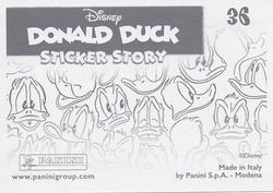 2019 Panini Disney Donald Duck Sticker Story 85 Years #36 Sticker 36 Back