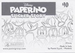 2019 Panini Disney Donald Duck Sticker Story 85 Years #40 Sticker 40 Back