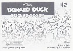 2019 Panini Disney Donald Duck Sticker Story 85 Years #42 Sticker 42 Back