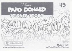 2019 Panini Disney Donald Duck Sticker Story 85 Years #45 Sticker 45 Back