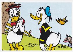 2019 Panini Disney Donald Duck Sticker Story 85 Years #54 Sticker 54 Front