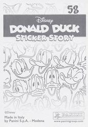 2019 Panini Disney Donald Duck Sticker Story 85 Years #58 Sticker 58 Back
