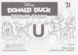 2019 Panini Disney Donald Duck Sticker Story 85 Years #71 Sticker 71 Back